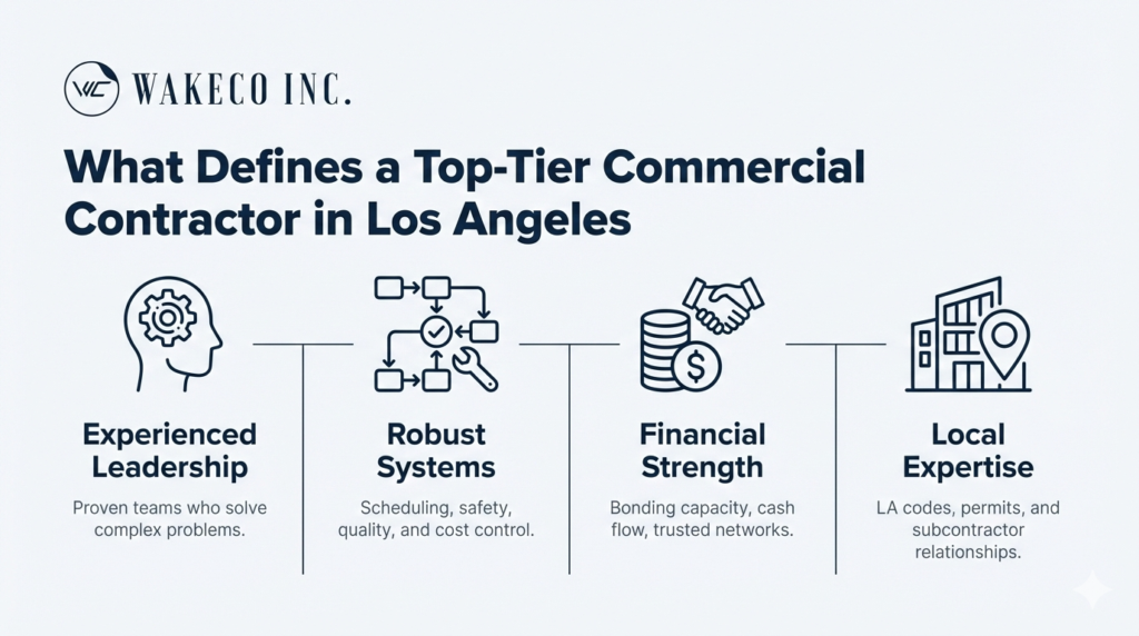 What Defines a Top-tier Commercial Contractor in Los Angeles